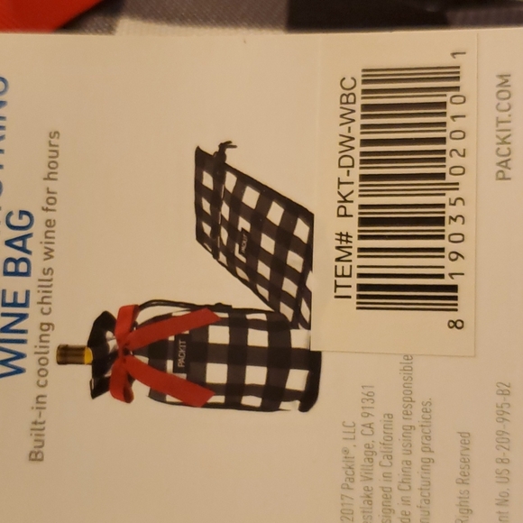 Wine  Bottle Bag  . Pack it-Freezable Wine NWT - Picture 7 of 8